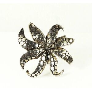 John Hardy Silver Ayu Jasmine Collection Silver Ring